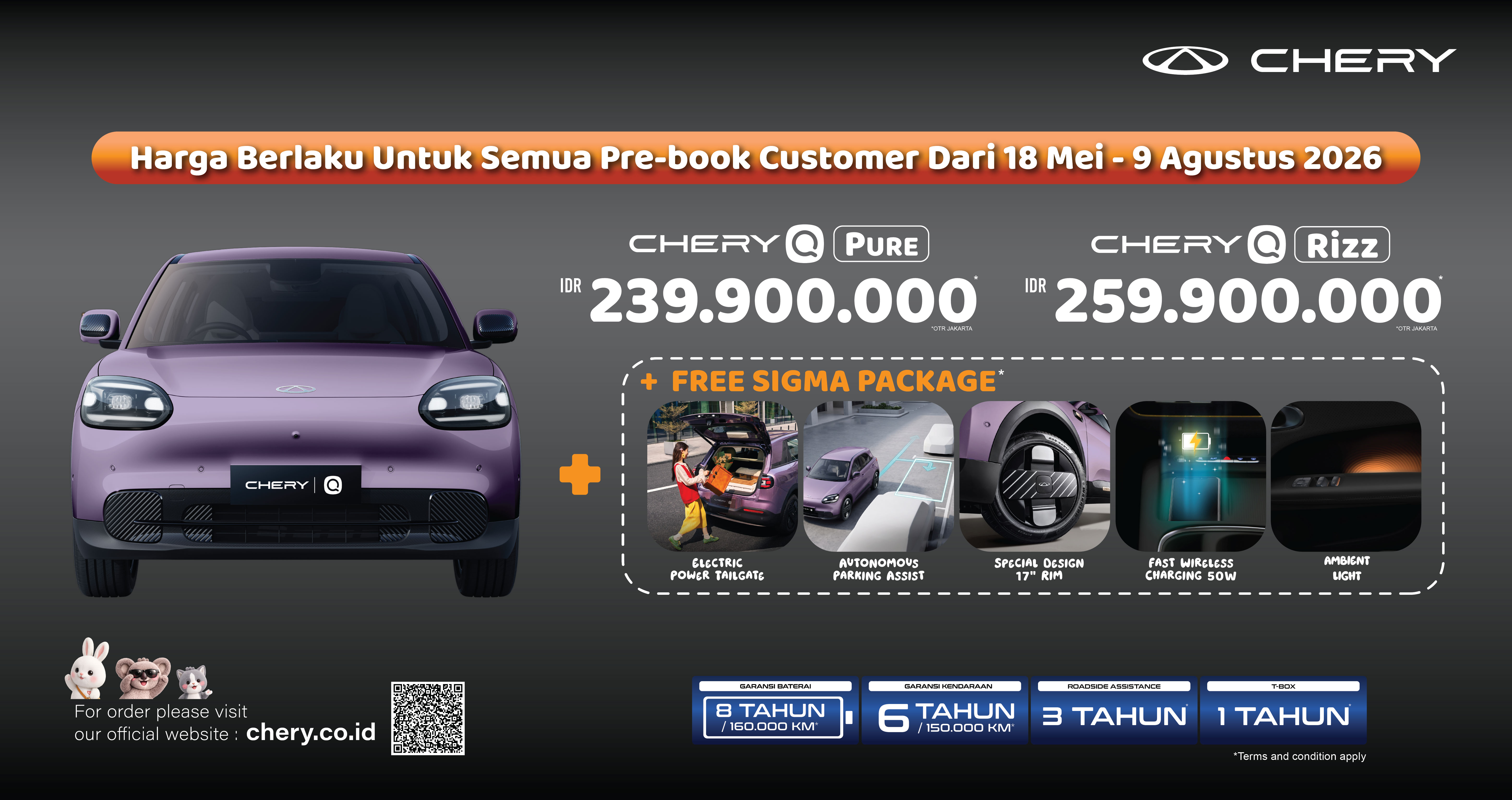 Chery Q Prebook